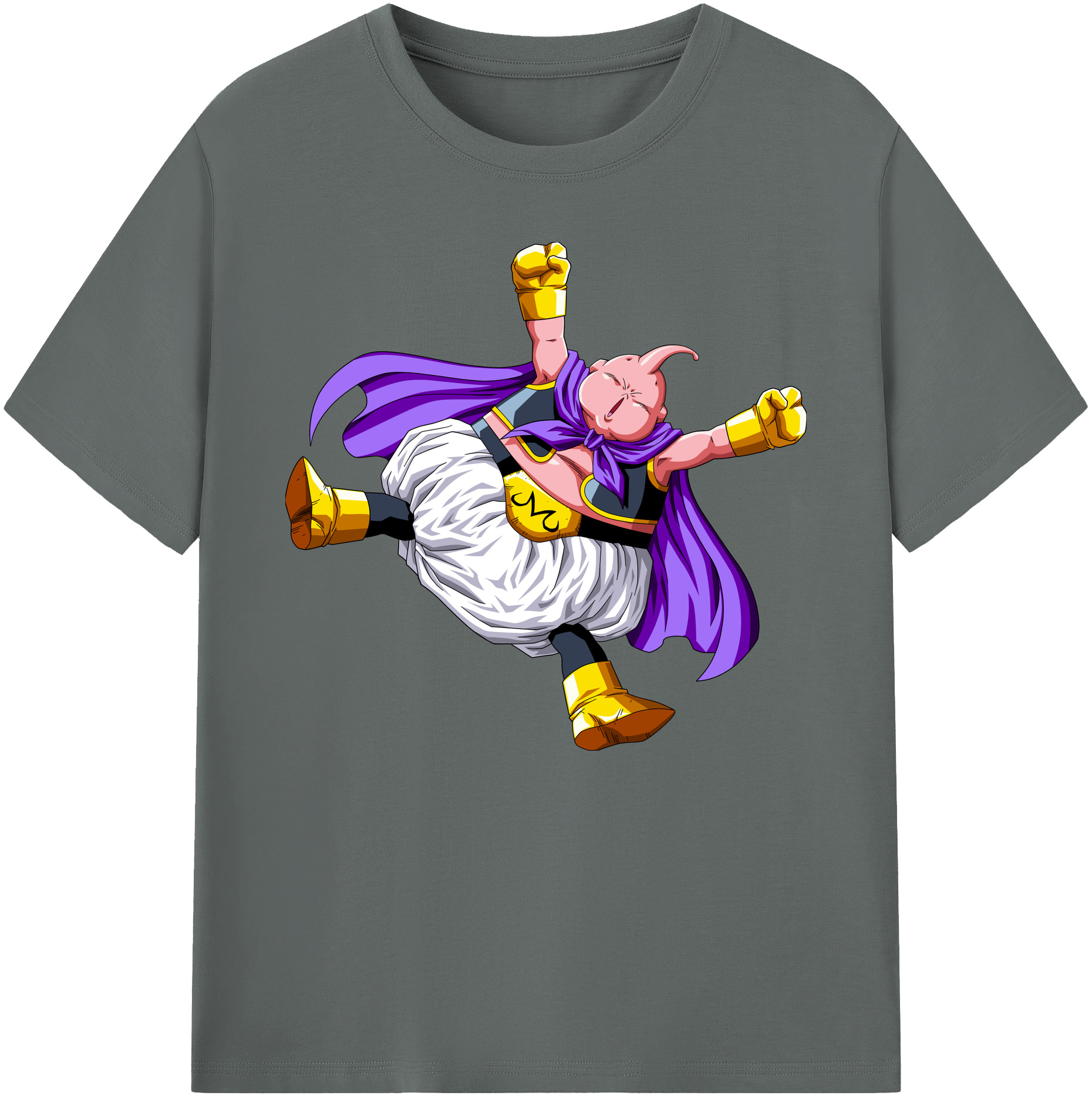 （画像用） ドラゴンボール 魔人ブウ DRAGON BALL Majin Buu 綿100％ メンズ半袖Tシャツ｜肌触りやわらか＆通気性
